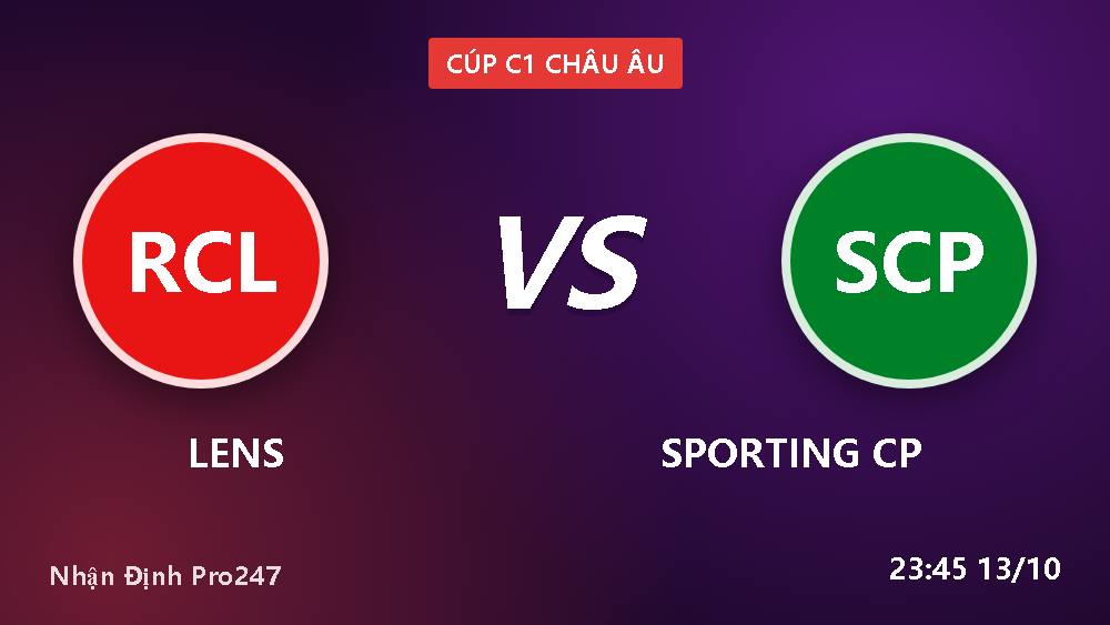 Soi kèo Lens vs Sporting CP: 5 bước chuẩn cho Cúp C1 2026